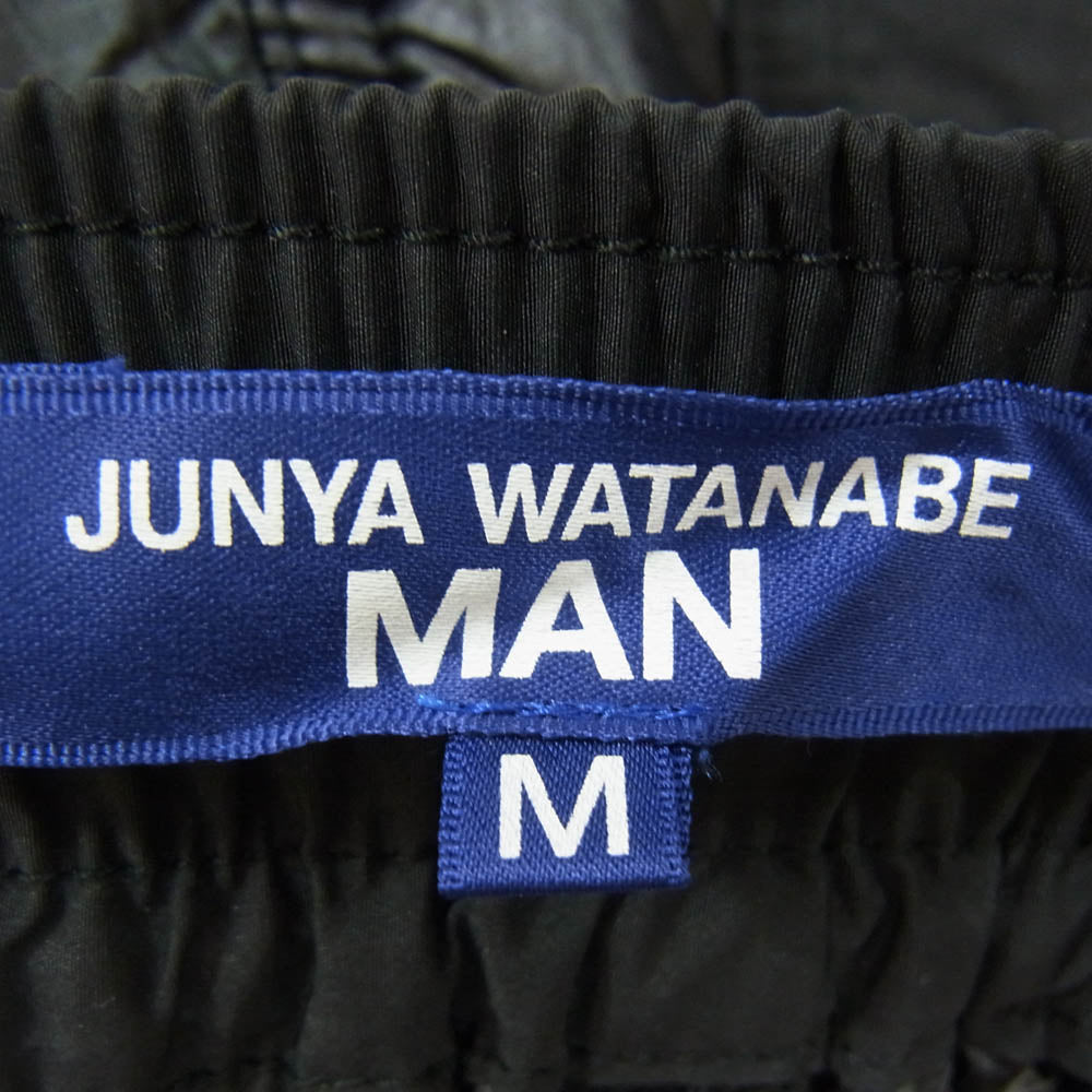 JUNYA WATANABE COMME des GARCONS MAN ジュンヤワタナベコムデギャルソンマン 23AW WJ-P014 ナイロン 中綿 キルティング イージー パンツ ブラック系 M【中古】