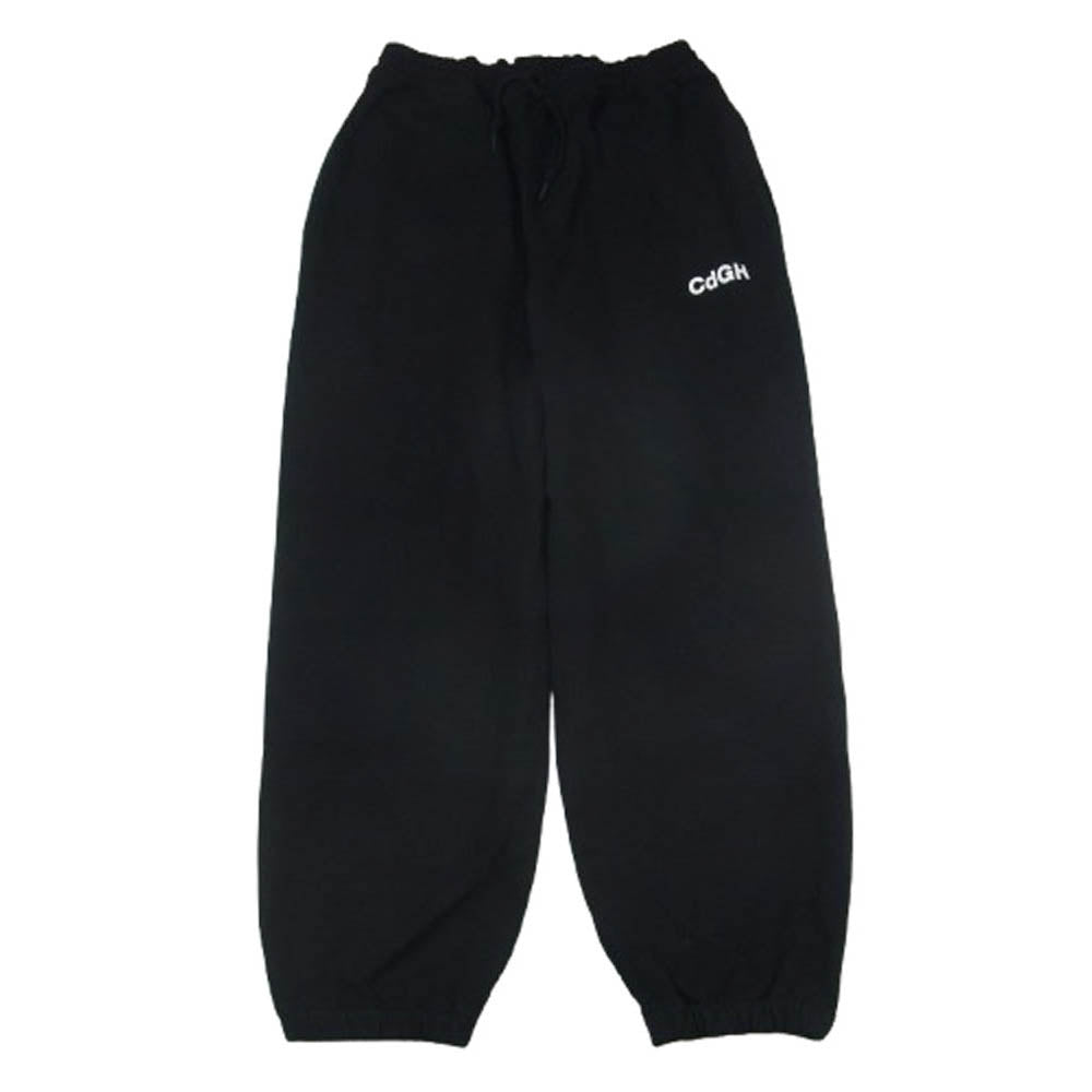 COMME des GARCONS HOMME コムデギャルソンオム HI-P015 AD2021 CdGHロゴ 裾リブ スウェット パンツ ブラック系 S【中古】