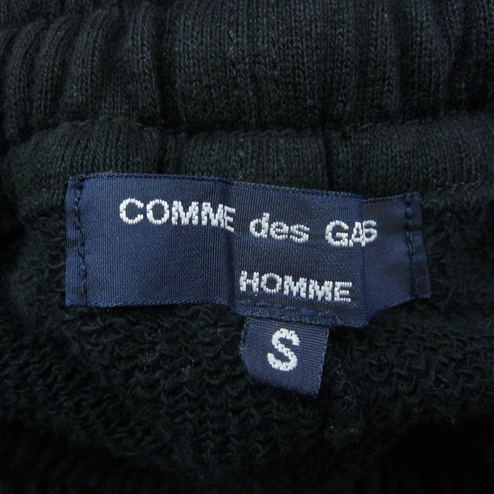 COMME des GARCONS HOMME コムデギャルソンオム HI-P015 AD2021 CdGHロゴ 裾リブ スウェット パンツ ブラック系 S【中古】