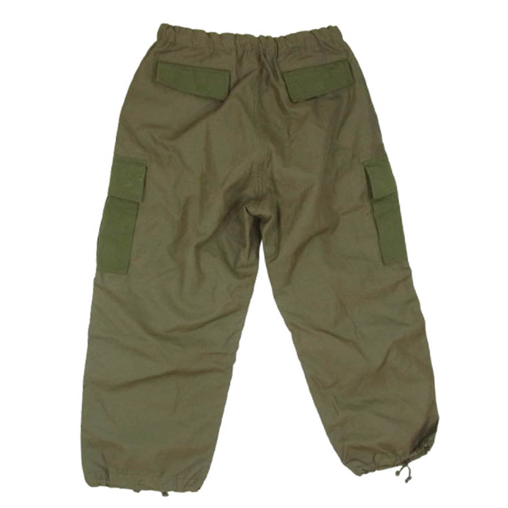COMME des GARCONS HOMME コムデギャルソンオム HK-P020 AD2022 ポリエステルラミー 裏地カモフラ柄 イージー ワイド カーゴパンツ カーキ系 S【中古】