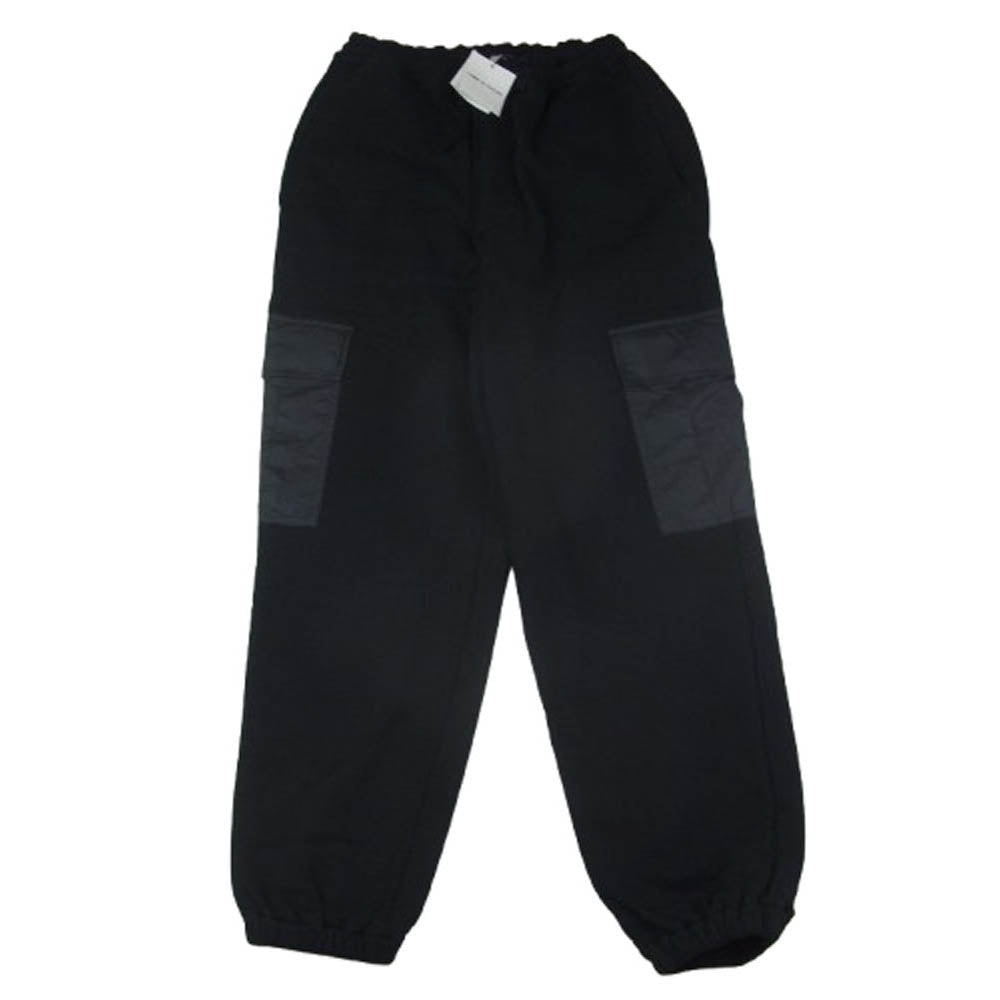 COMME des GARCONS HOMME コムデギャルソンオム 23AW HL-P009 リップストップポケット 裏毛スウェット カーゴパンツ ブラック系 S【美品】【中古】
