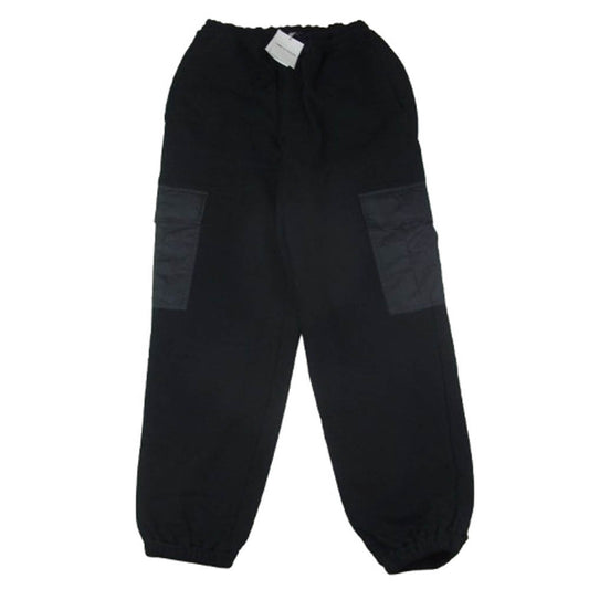 COMME des GARCONS HOMME コムデギャルソンオム 23AW HL-P009 リップストップポケット 裏毛スウェット カーゴパンツ ブラック系 S【美品】【中古】