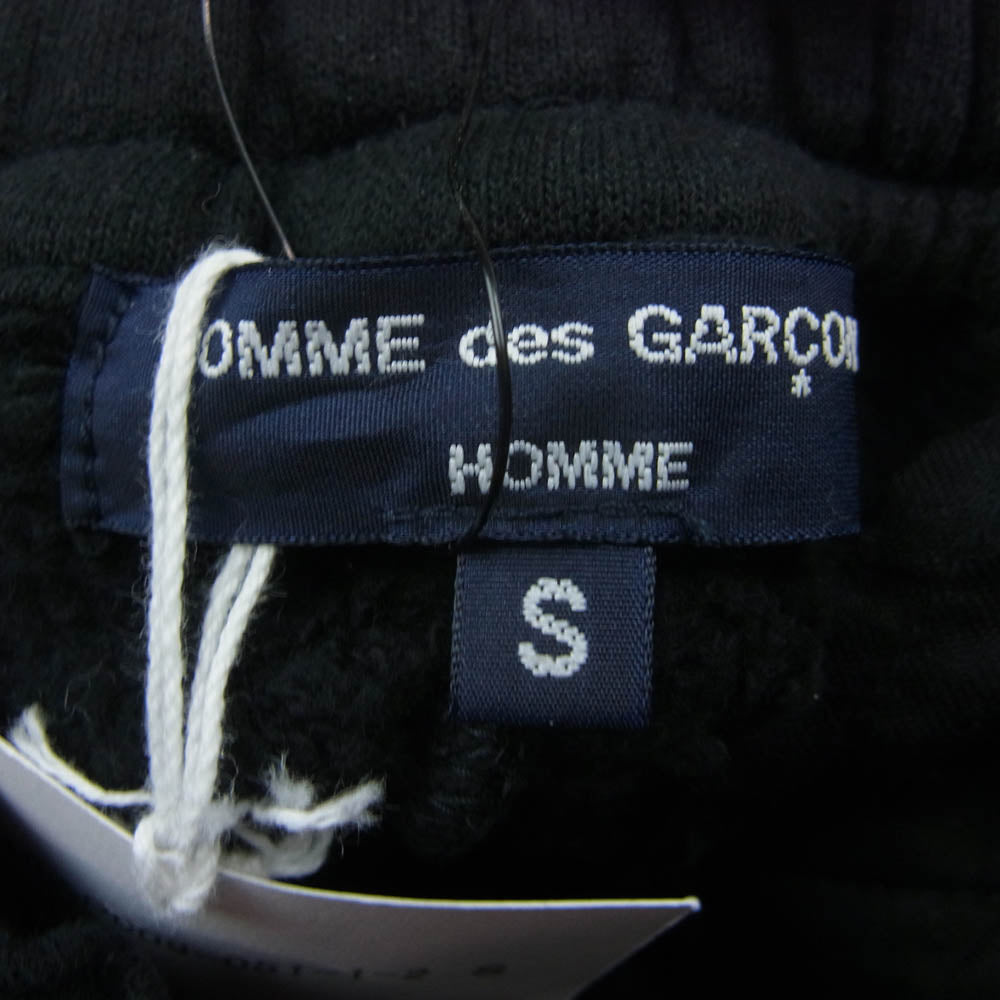 COMME des GARCONS HOMME コムデギャルソンオム 23AW HL-P009 リップストップポケット 裏毛スウェット カーゴパンツ ブラック系 S【美品】【中古】