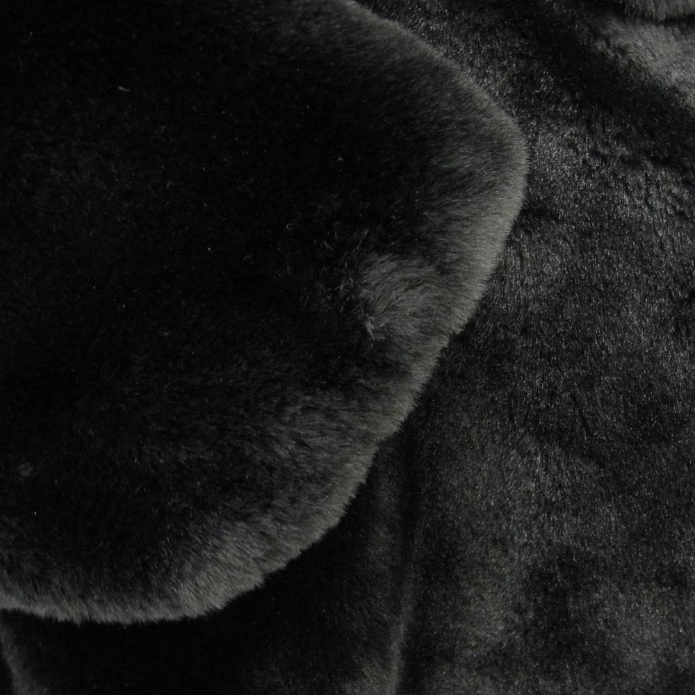 COMME des GARCONS HOMME コムデギャルソンオム HL-T017 AD2023 プルオーバー フェイクファー フリース ジャケット ブルゾン ブラック系 M【中古】