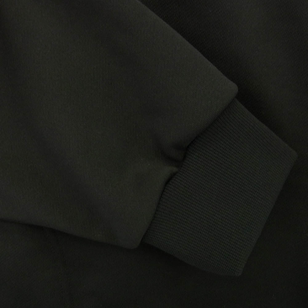 COMME des GARCONS HOMME コムデギャルソンオム 24SS HM-T008 CdGHロゴ エステル裏毛スウェット ハーフジップ プルオーバー トレーナー ブラック系 M【中古】