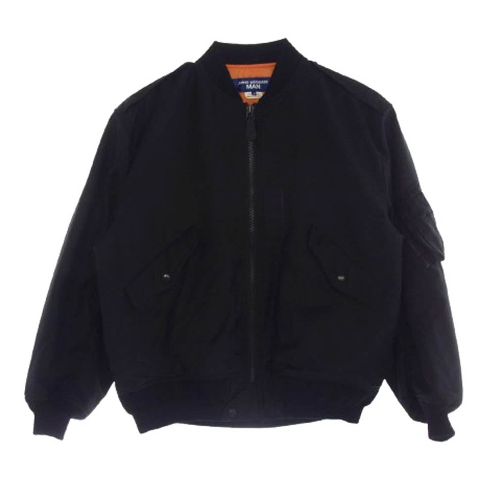 JUNYA WATANABE COMME des GARCONS MAN ジュンヤワタナベコムデギャルソンマン WJ-J041 AD2022 L2-B ウール フライト ボンバー ジャケット ブルゾン ブラック系 S【中古】