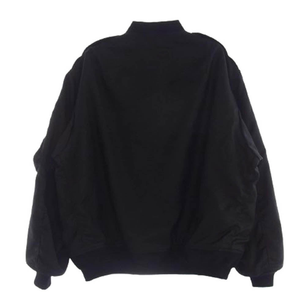 JUNYA WATANABE COMME des GARCONS MAN ジュンヤワタナベコムデギャルソンマン WJ-J041 AD2022 L2-B ウール フライト ボンバー ジャケット ブルゾン ブラック系 S【中古】