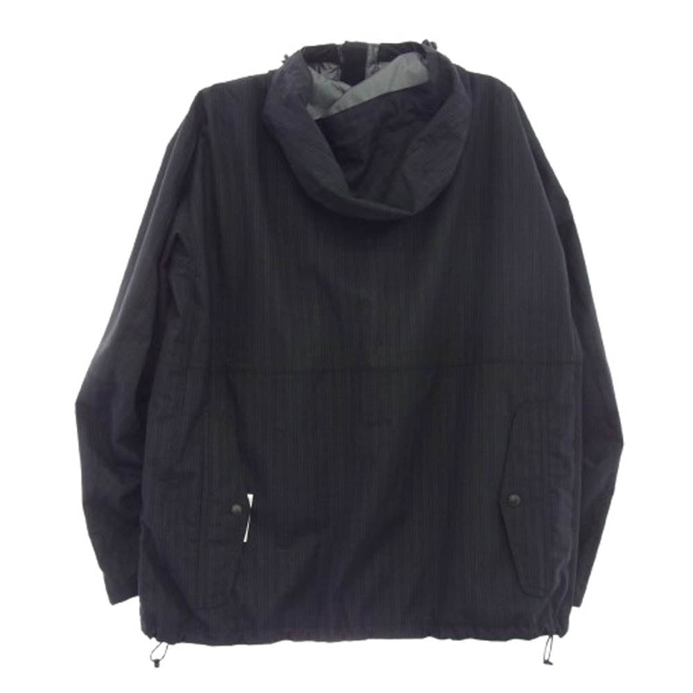 JUNYA WATANABE COMME des GARCONS MAN ジュンヤワタナベコムデギャルソンマン WJ-J007 AD2022 マルチポケット ストライプ フーデッド ブルゾン タクティカル ジャケット ブラック系 M【中古】