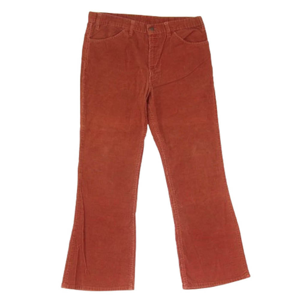 Levi's リーバイス 646 ボタン裏561 42TALONジップ 白タブ コーデュロイ フレアパンツ レッド エンジ系 サイズ表記無【中古】