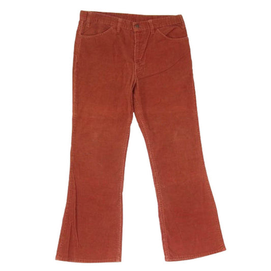 Levi's リーバイス 646 ボタン裏561 42TALONジップ 白タブ コーデュロイ フレアパンツ レッド エンジ系 サイズ表記無【中古】