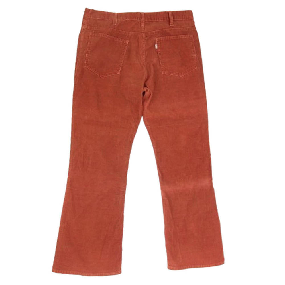 Levi's リーバイス 646 ボタン裏561 42TALONジップ 白タブ コーデュロイ フレアパンツ レッド エンジ系 サイズ表記無【中古】