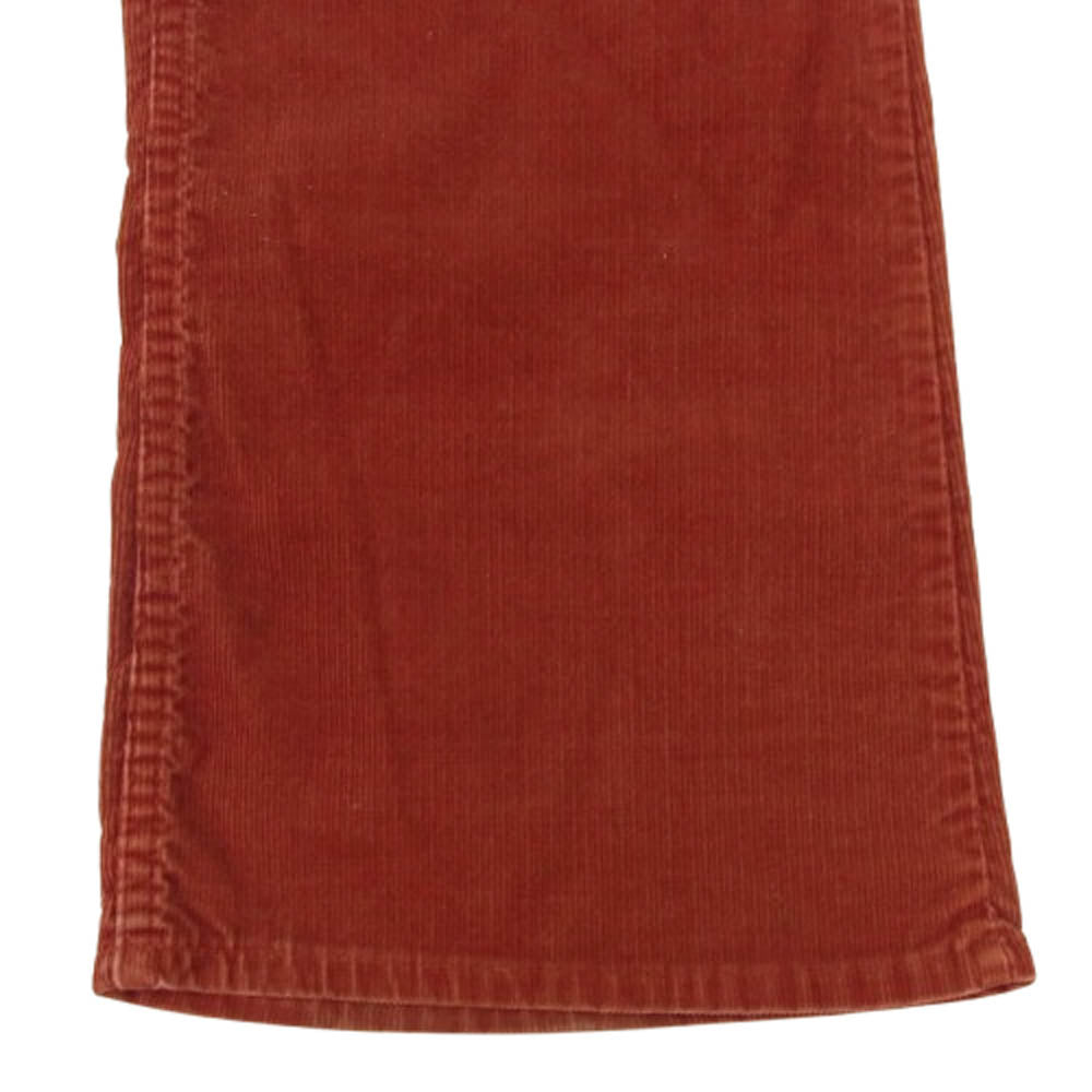 Levi's リーバイス 646 ボタン裏561 42TALONジップ 白タブ コーデュロイ フレアパンツ レッド エンジ系 サイズ表記無【中古】