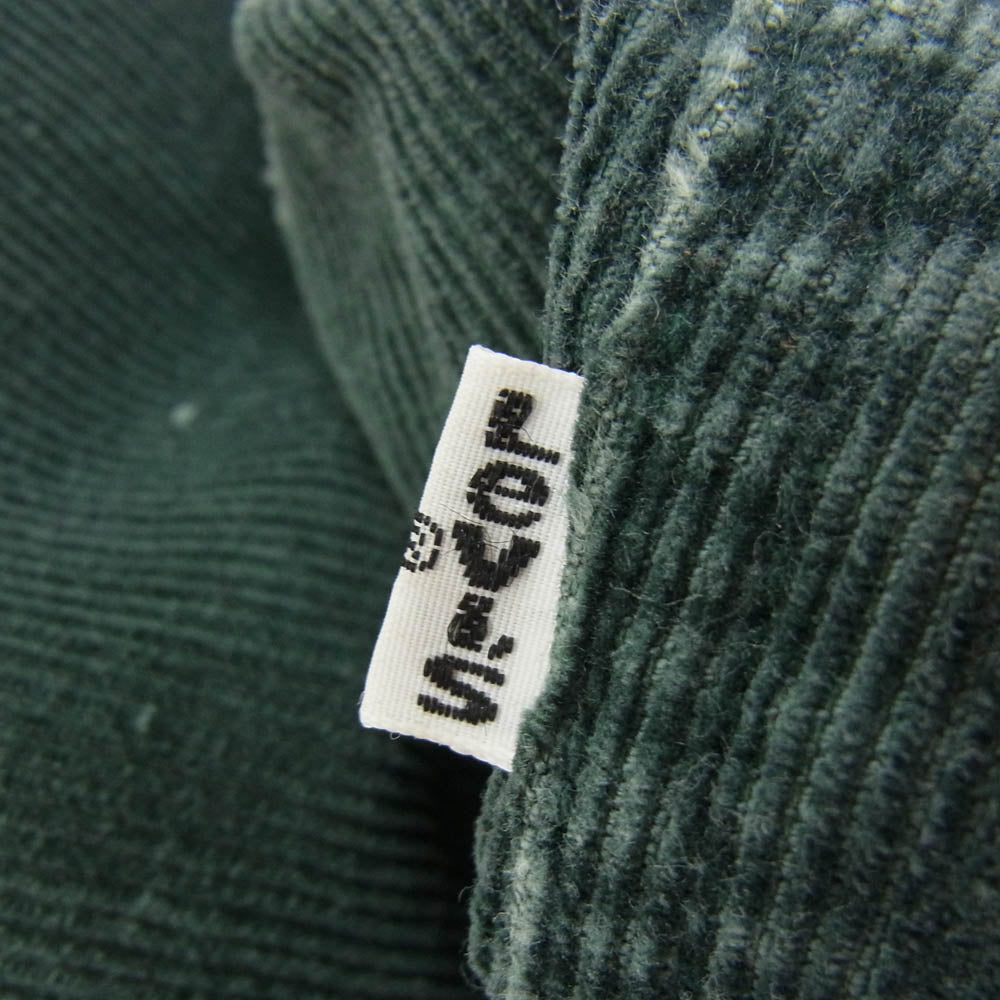 Levi's リーバイス 70s 646 USA製 ボタン裏3 42TALONジップ 白タブ コーデュロイ フレアパンツ グリーン系 36【中古】