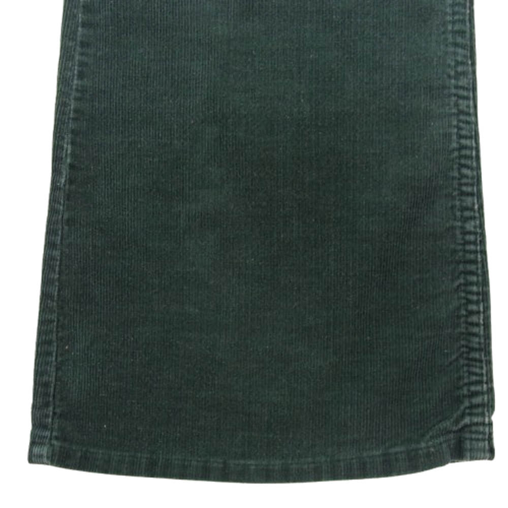 Levi's リーバイス 70s 646 USA製 ボタン裏3 42TALONジップ 白タブ コーデュロイ フレアパンツ グリーン系 36【中古】