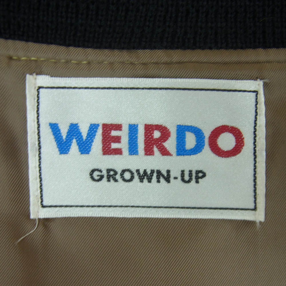 WEIRDO ウィアード WRD-21-AW-02 POLICE SQ JACKET スタジャン ジャケット 日本製 イエロー系 MUSTARD XL【美品】【中古】