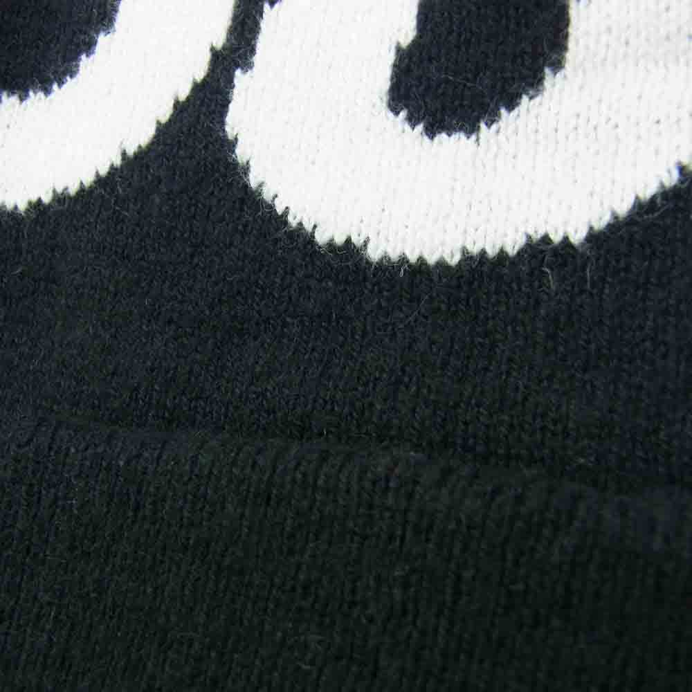 Supreme シュプリーム 17AW Big Logo Beanie カシミヤ混 ビッグ ロゴ ビーニー ニット キャップ 帽子 ブラック系【中古】