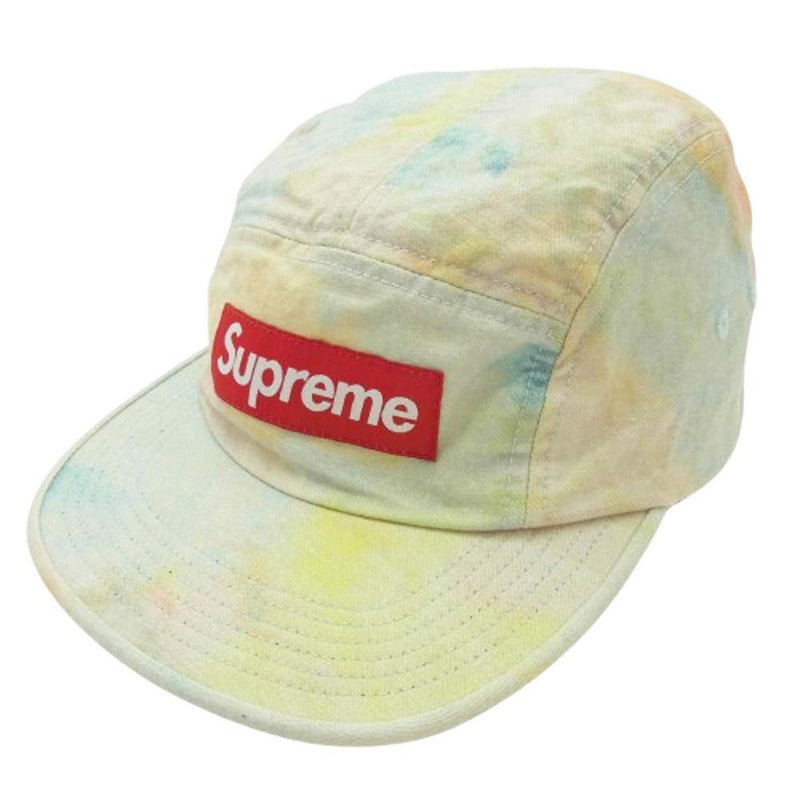 Supreme シュプリーム 18SS USA製 Multicolor Denim Camp Cap マルチカラー デニム ボックスロゴ キャンプ キャップ マルチカラー系【中古】