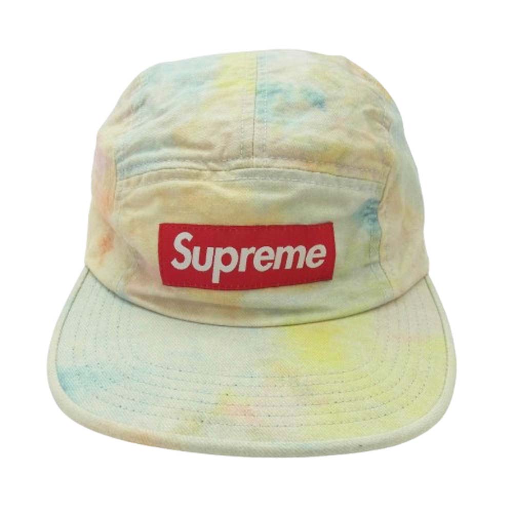 Supreme シュプリーム 18SS USA製 Multicolor Denim Camp Cap マルチカラー デニム ボックスロゴ キャンプ キャップ マルチカラー系【中古】