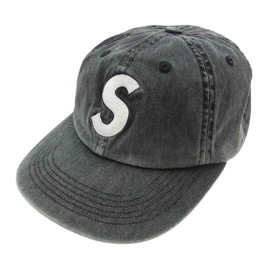 Supreme シュプリーム 20SS USA製 Pigment Print S Logo 6-Panel ピグメントプリント Sロゴ 刺繍 6パネル キャップ ダークグレー系【中古】