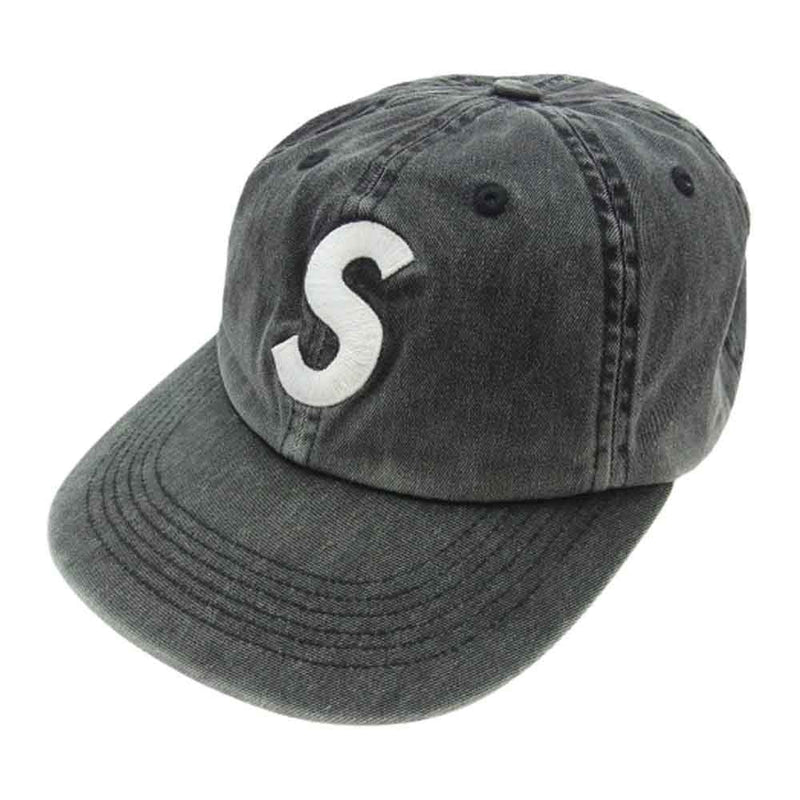 Supreme シュプリーム 20SS USA製 Pigment Print S Logo 6-Panel ピグメントプリント Sロゴ 刺繍 6パネル キャップ ダークグレー系【中古】