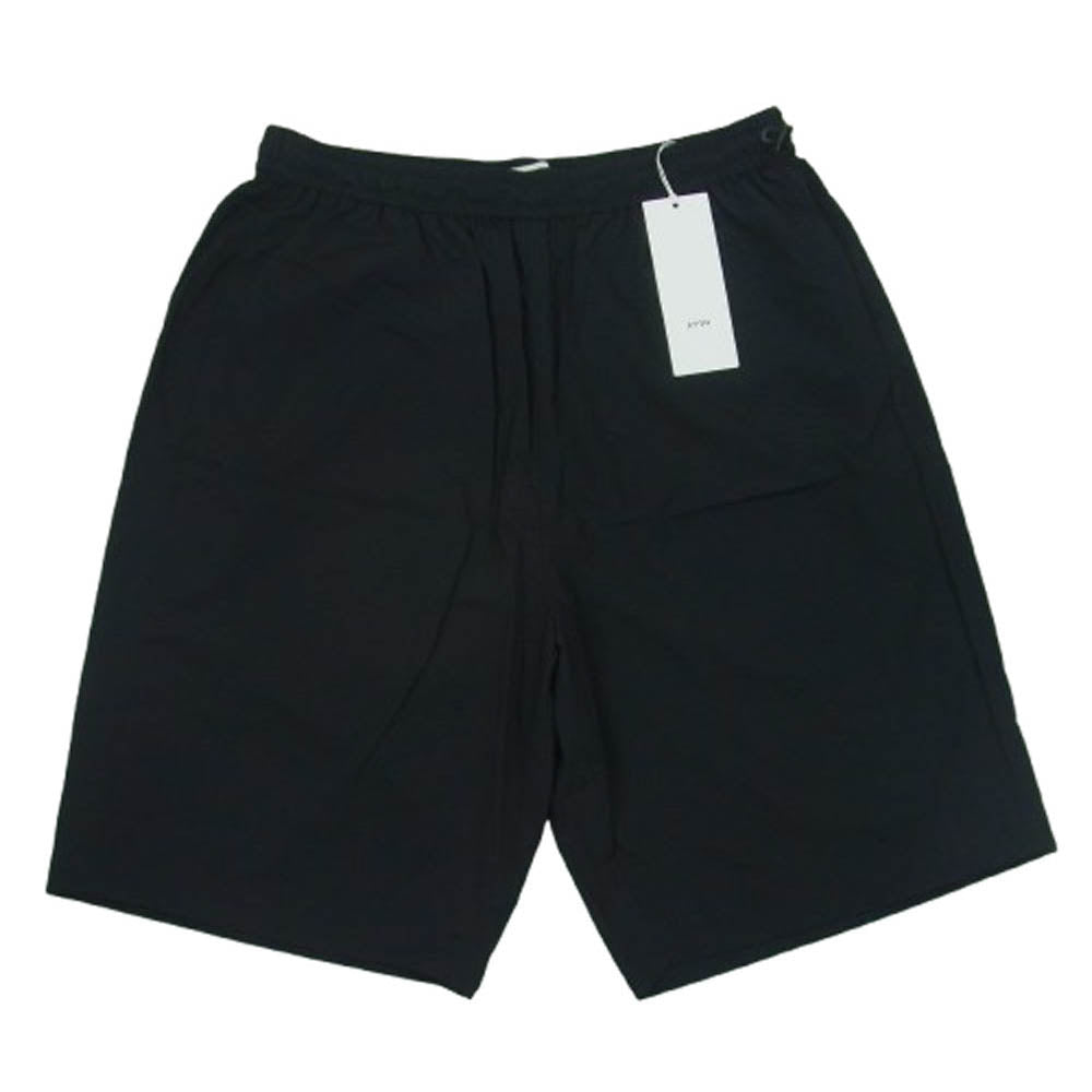 ATON エイトン PRAGGM0200 TRAVEL NYLON WIDE EASY SHORTS トラベル ナイロン ワイド イージー ショーツ ショート パンツ ブラック系 005 BLACK 02【極上美品】【中古】