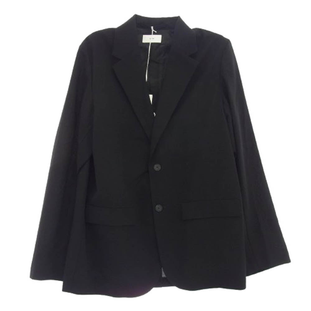 ATON エイトン JKAGGM0203 HIGH TWIST WOOL JACKET ハイツイスト ウール ジャケット サイズ2 ブラック ブラック系 2【極上美品】【中古】