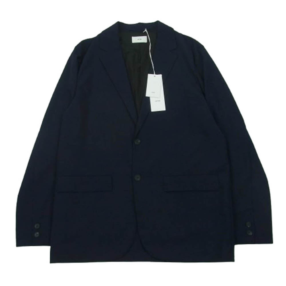 ATON エイトン JKAGGM0203 HIGH TWIST WOOL JACKET ハイツイスト ウール ジャケット ネイビー系 075 NAVY 04【極上美品】【中古】
