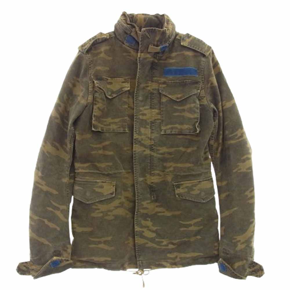 AKM エイケイエム Edition別注 カモフラ m65 ジャケット talon ジップ カーキ系 1【中古】