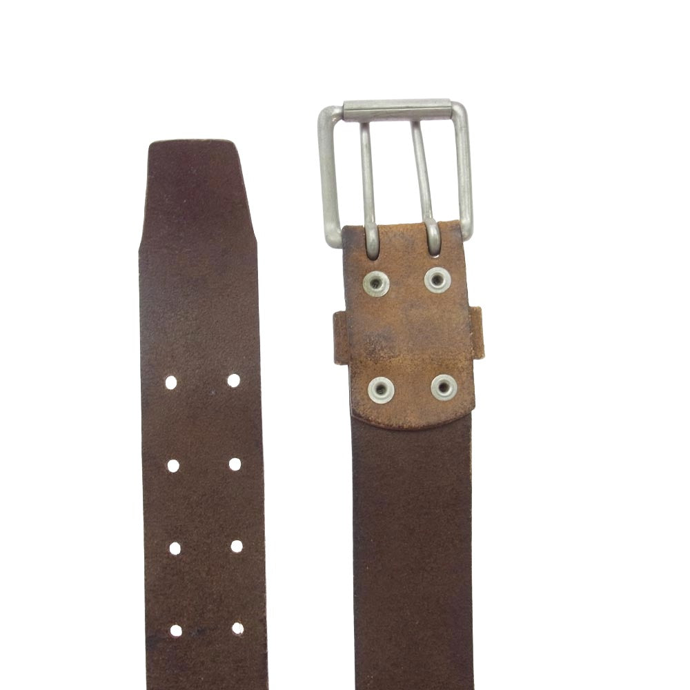 WHITE HOUSE COX ホワイトハウスコックス イングランド製 レザー ベルト ブラウン系【中古】