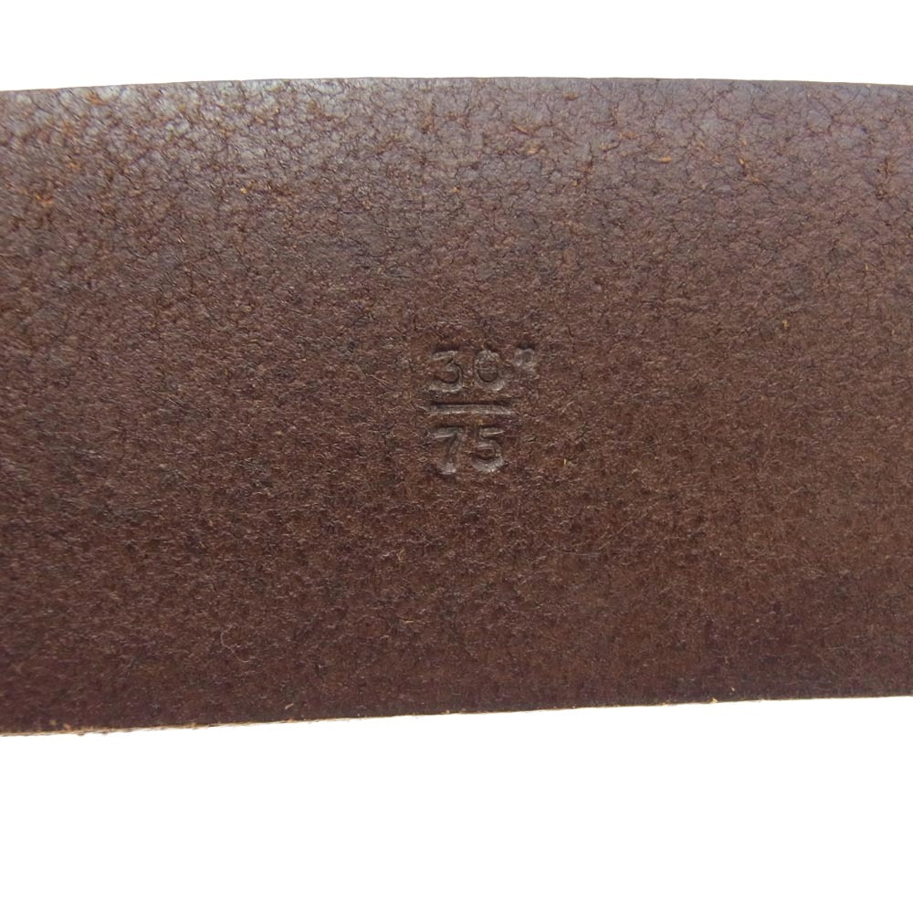 WHITE HOUSE COX ホワイトハウスコックス イングランド製 レザー ベルト ブラウン系【中古】