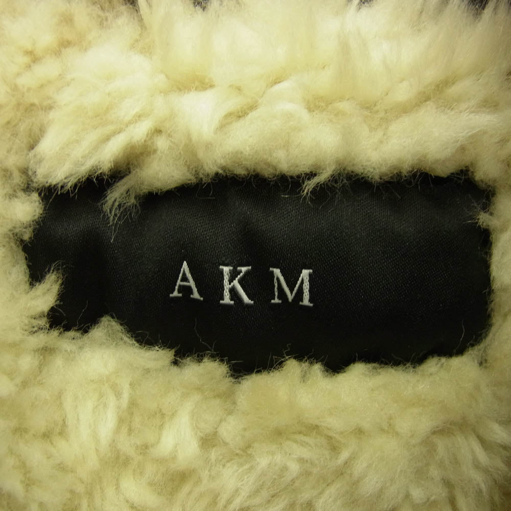 AKM エイケイエム フィッシュテール パーカー ボアライナー モッズ コート カーキ系 M【中古】