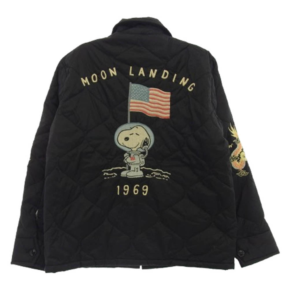 TAILOR TOYO テイラー東洋 TT14209 X PEANUTS VIET-NAM LINER JACKET "MOON LANDING ライナー ジャケット ブラック系 M【中古】
