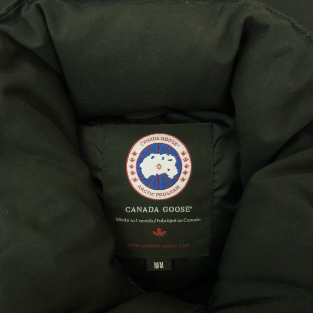 CANADA GOOSE カナダグース 3434JM 国内正規品 MONTREAL VEST モントリオール ダウン ベスト ブラック系 M【中古】