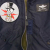 Buzz Rickson's バズリクソンズ BR10578 L-2A カスタム JACKET FLYING MAN'S LIGHT ZONE フライト ジャケット ネイビー系 42【中古】