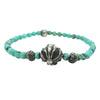 CHROME HEARTS クロムハーツ（原本無） BEAD 4ｍｍ カットアウトCHプラスターコイズ ビーズ ブレスレット ターコイズ【中古】