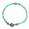 CHROME HEARTS クロムハーツ（原本無） BEAD 4ｍｍ カットアウトCHプラスターコイズ ビーズ ブレスレット ターコイズ【中古】