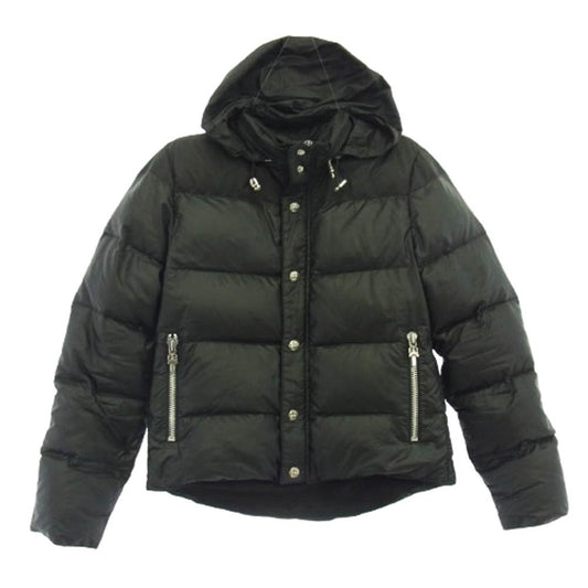 CHROME HEARTS クロムハーツ（原本無） STIFF V2 FBRC Puffer Jacket シルク ダガージップ クロスボール ダウン ジャケット ブラック系 S【中古】