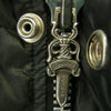 CHROME HEARTS クロムハーツ（原本無） STIFF V2 FBRC Puffer Jacket シルク ダガージップ クロスボール ダウン ジャケット ブラック系 S【中古】