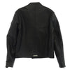 CHROME HEARTS クロムハーツ（原本無） RACING2 レーシング2 パッチ ダガージップ シングル ライダース ジャケット 牛革 ブラック系 S【中古】