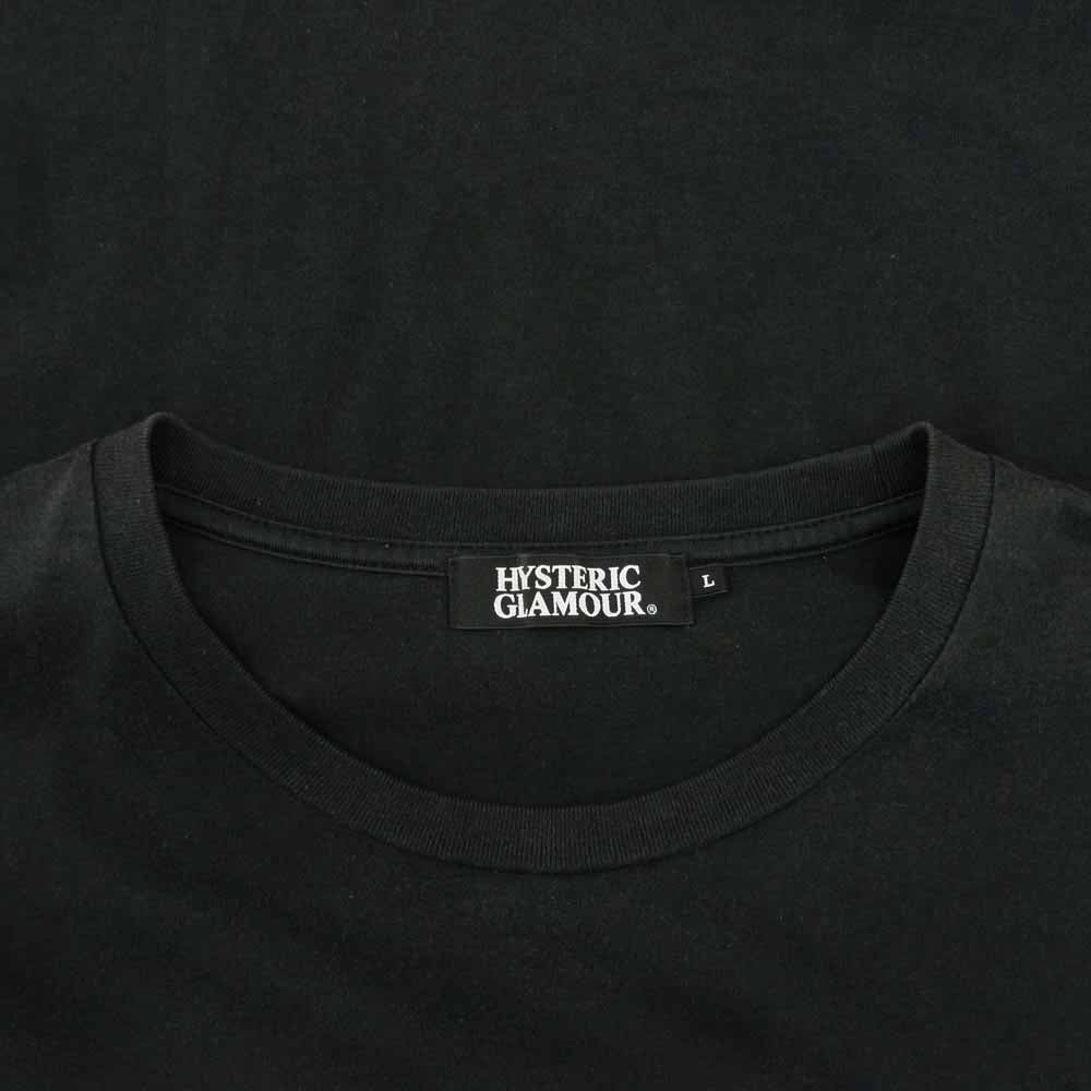 HYSTERIC GLAMOUR ヒステリックグラマー 0251CT18 84プリント 半袖 Tシャツ ブラック系 L【中古】