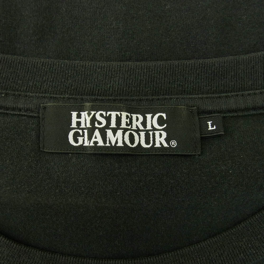HYSTERIC GLAMOUR ヒステリックグラマー 0251CT18 84プリント 半袖 Tシャツ ブラック系 L【中古】