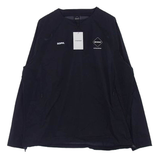 F.C.R.B. エフシーアールビー FCRB-252059 LIGHT WEIGHT BREATHABLE PISTE リップストップ ハーフジップ ライトウェイト プルオーバ― ジャケット ブラック系 XL【極上美品】【中古】