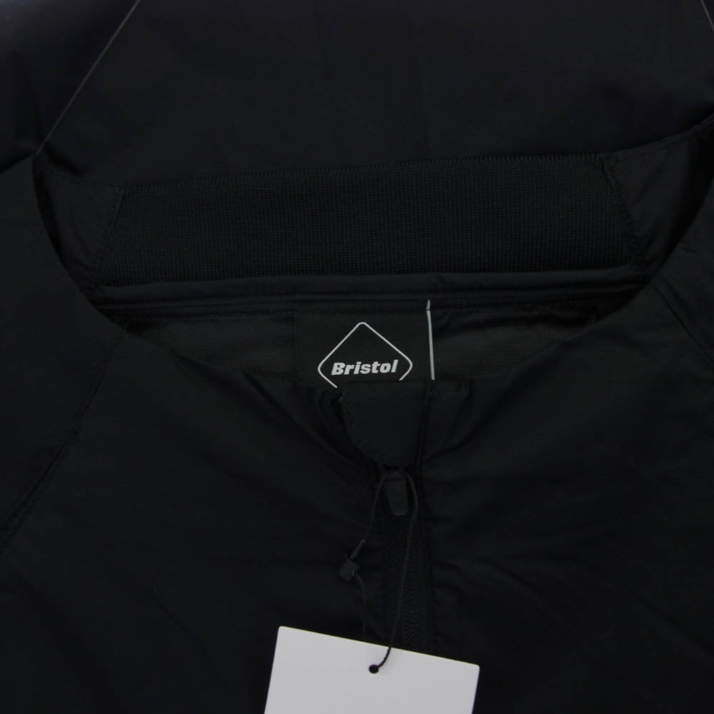 F.C.R.B. エフシーアールビー FCRB-252059 LIGHT WEIGHT BREATHABLE PISTE リップストップ ハーフジップ ライトウェイト プルオーバ― ジャケット ブラック系 XL【極上美品】【中古】