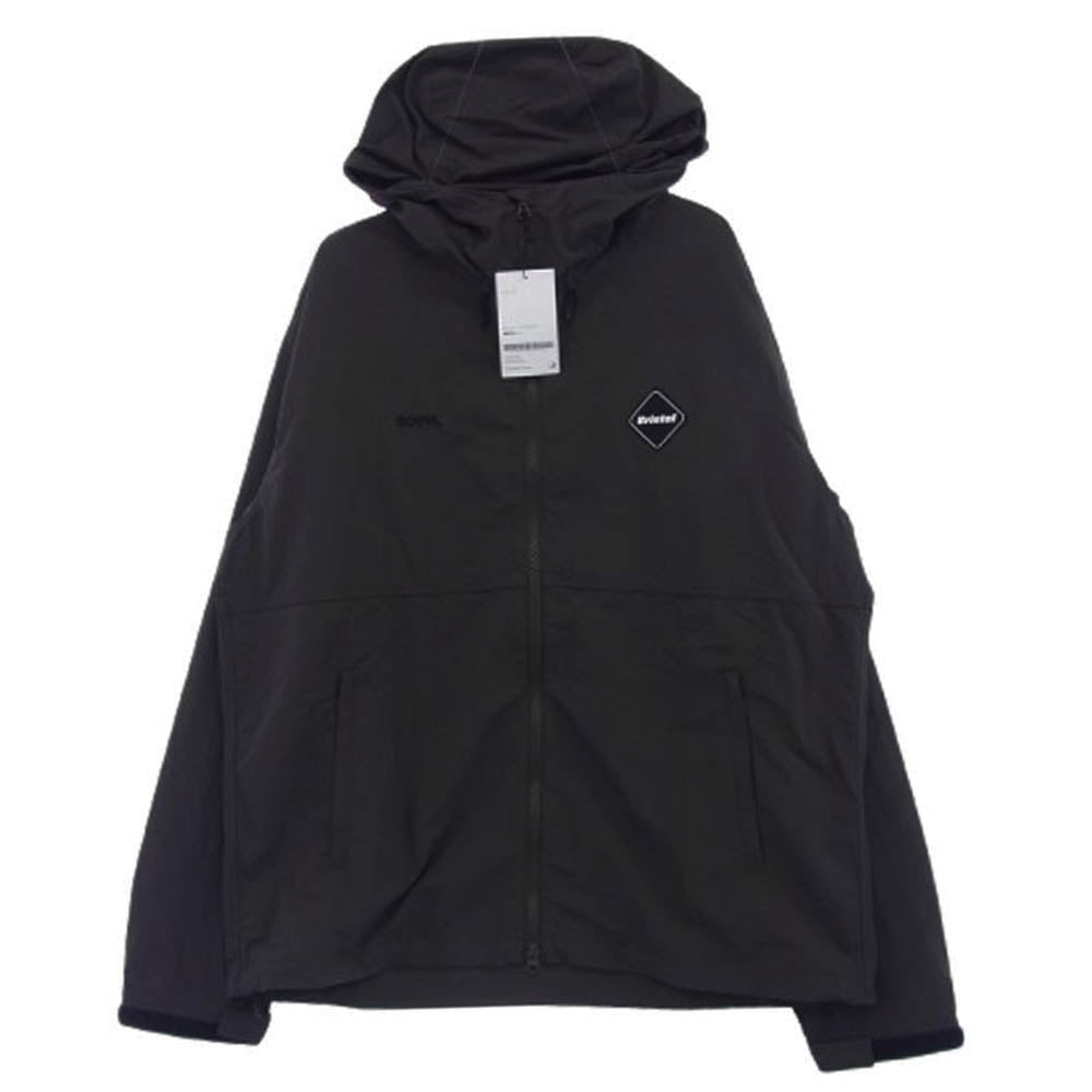 F.C.R.B. エフシーアールビー FCRB-252050 NYLON HOODED BLOUSON ナイロン フーデッド ブルゾン ジャケット チャコール系 L【極上美品】【中古】