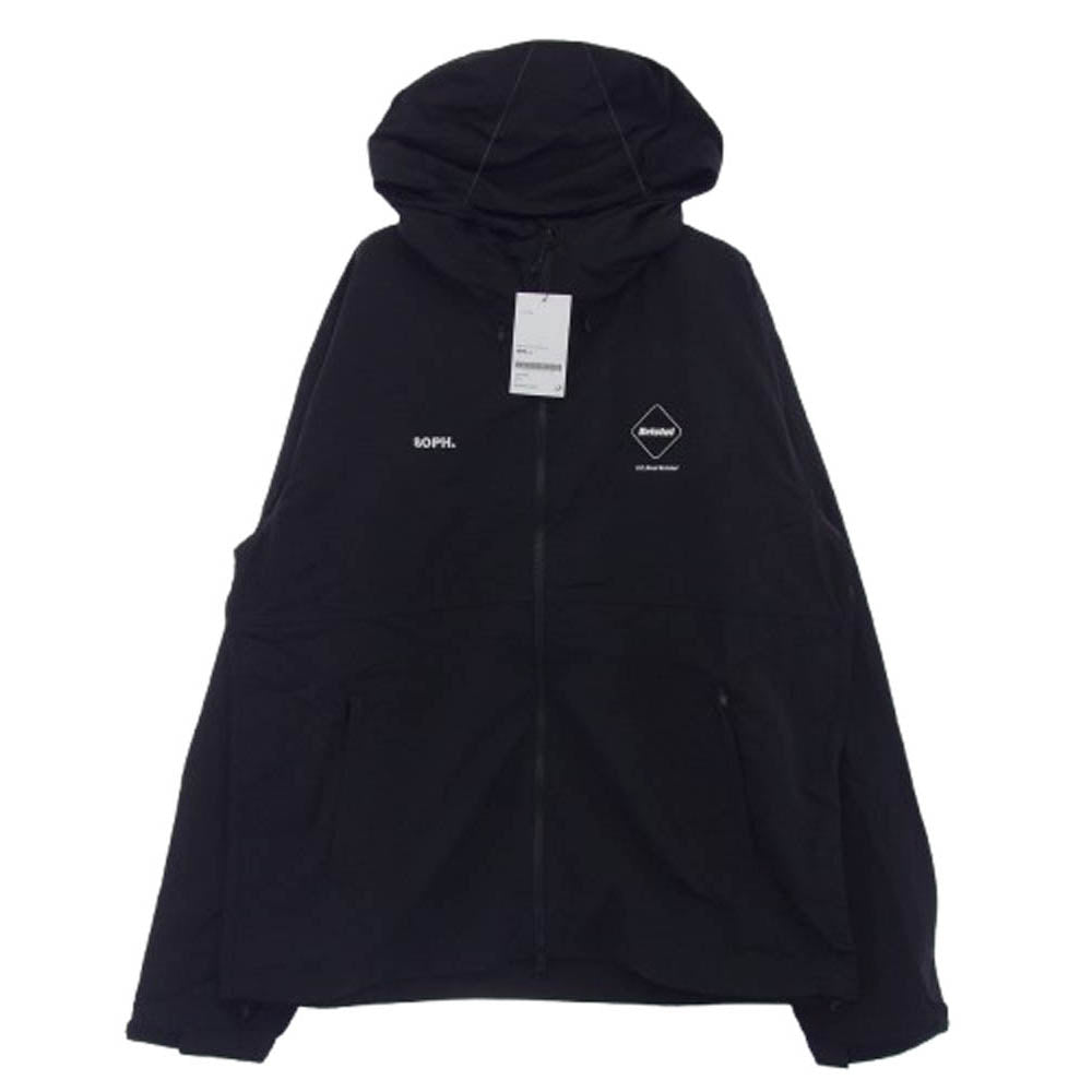 F.C.R.B. エフシーアールビー FCRB-252050 NYLON HOODED BLOUSON ナイロン フーデッド ブルゾン ジャケット ブラック系 XL【極上美品】【中古】