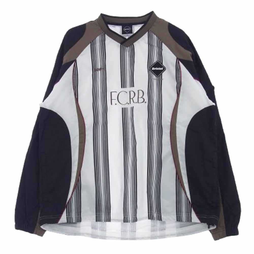 F.C.R.B. エフシーアールビー FCRB-252001 EXHIBITION GAME PISTE エキシビジョン 長袖 ゲームシャツナイロン プルオーバ― ブラック系 M【極上美品】【中古】