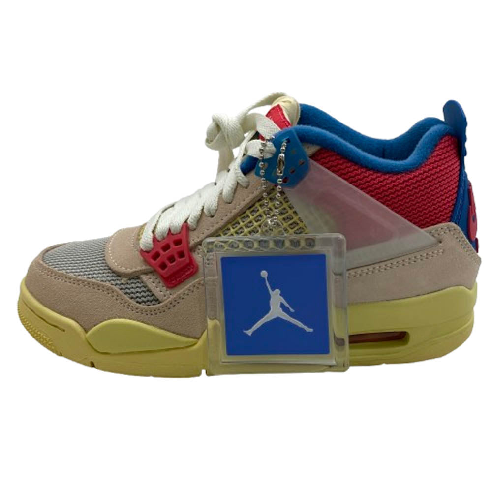 NIKE ナイキ DC9533-800 UNION AIR JORDAN 4 GUAVA ユニオン エアジョーダン グアバアイス ライトフュージョンレッド スニーカー マルチカラー系 23.0cm【極上美品】【中古】