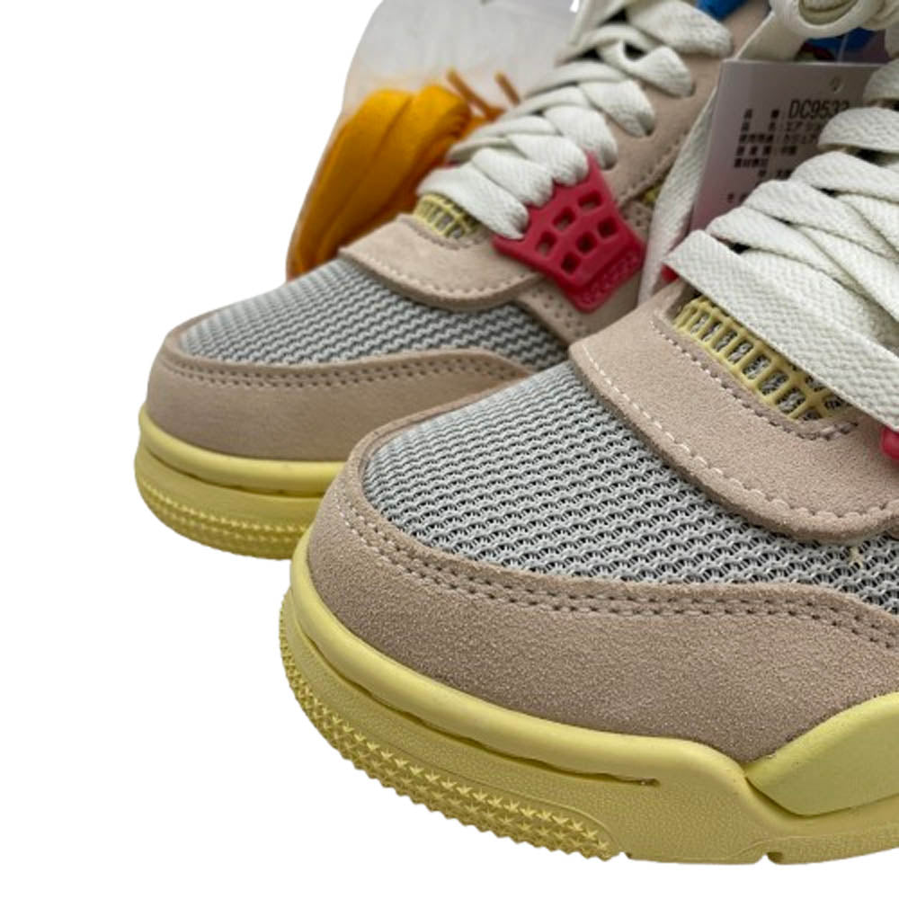 NIKE ナイキ DC9533-800 UNION AIR JORDAN 4 GUAVA ユニオン エアジョーダン グアバアイス ライトフュージョンレッド スニーカー マルチカラー系 23.0cm【極上美品】【中古】