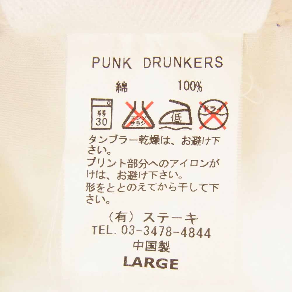 パンクドランカーズ PKDS レギュラーカラー 長袖 シャツ ホワイト系 L【中古】