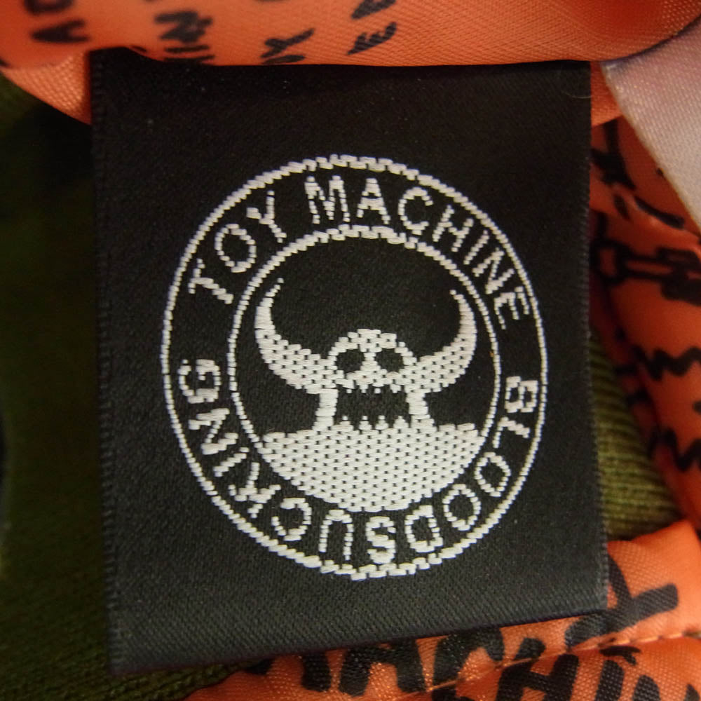 トイマシーン ロゴ刺繍 アームロゴ ブルゾンMA-1 フライトジャケット グリーン系 L【中古】